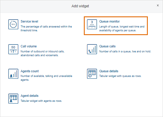 Click Queue monitor.