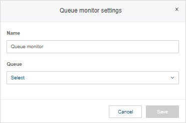 Queue monitor settings