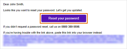 Click Reset your password